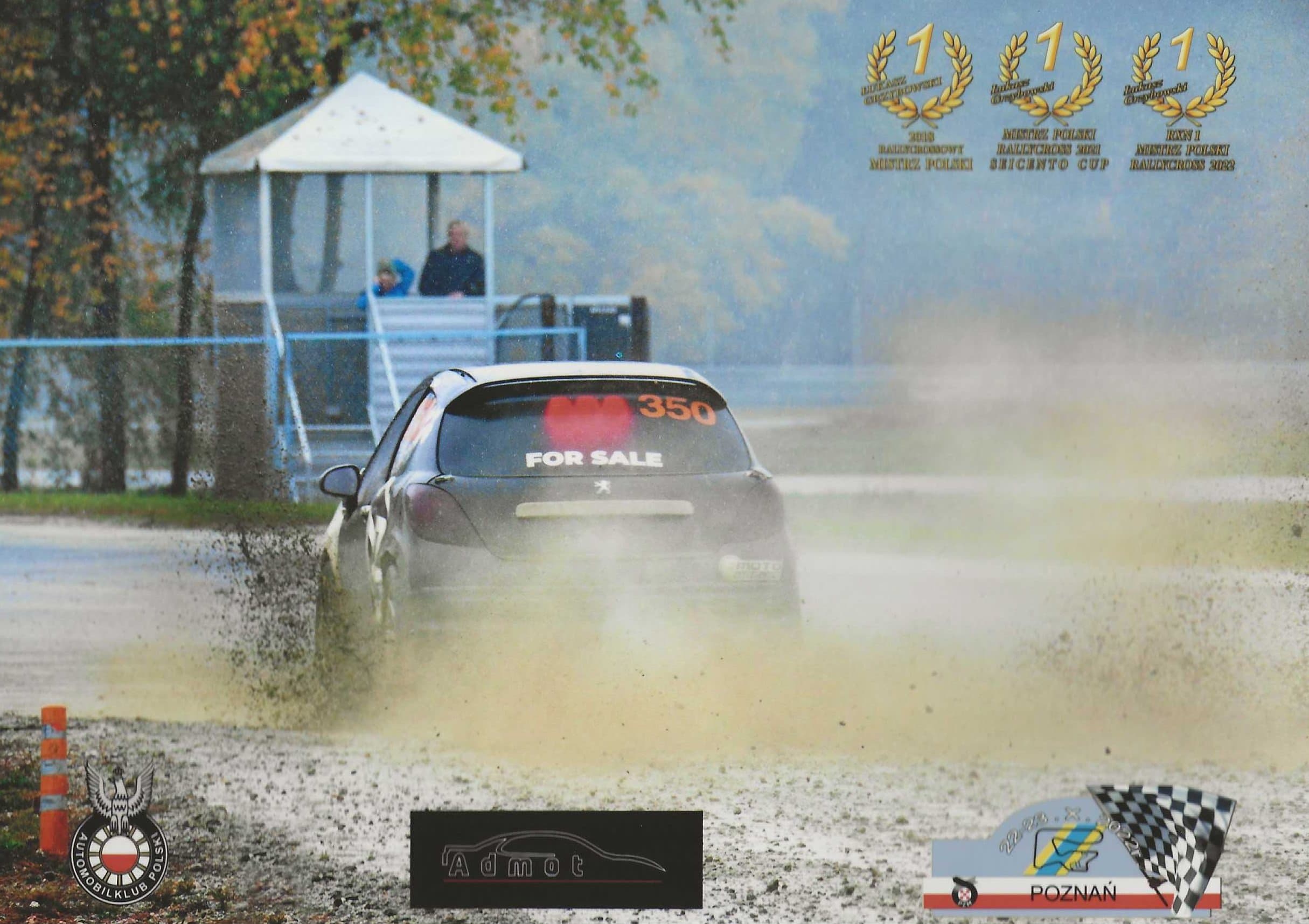 Peugeot 207 RC, widok z tyłu na Torze Poznań
